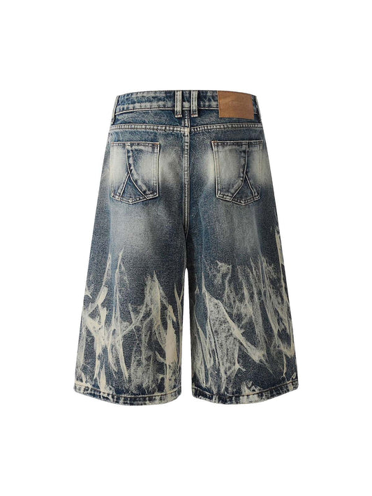 Retro Spray Monkey verwaschene Baggy-Jeans