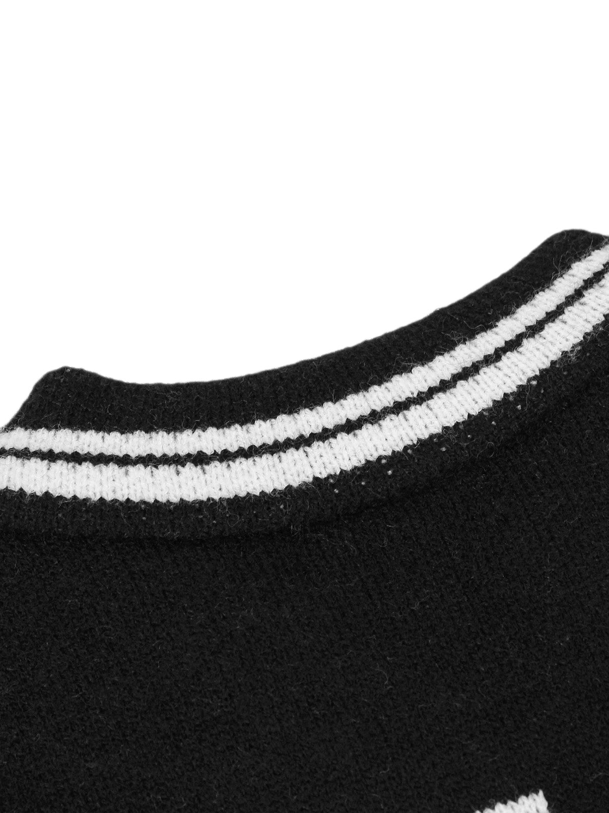 Thesupermade Striped Jersey Knitted Polo Sweater