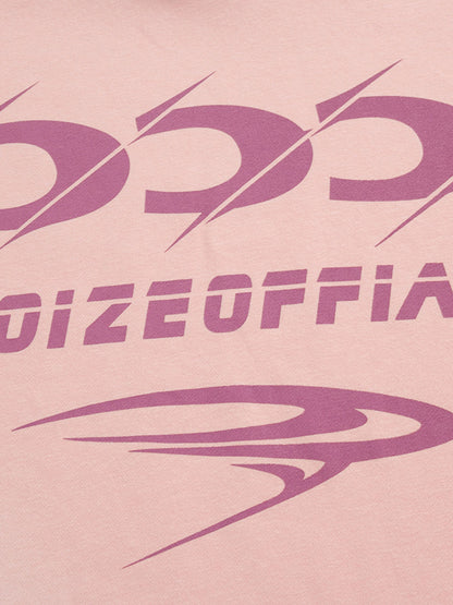 Hoodie mit schwerem, gewaschenem Buchstaben-Print