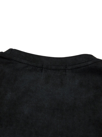 T-shirt oversize à imprimé graphique en daim