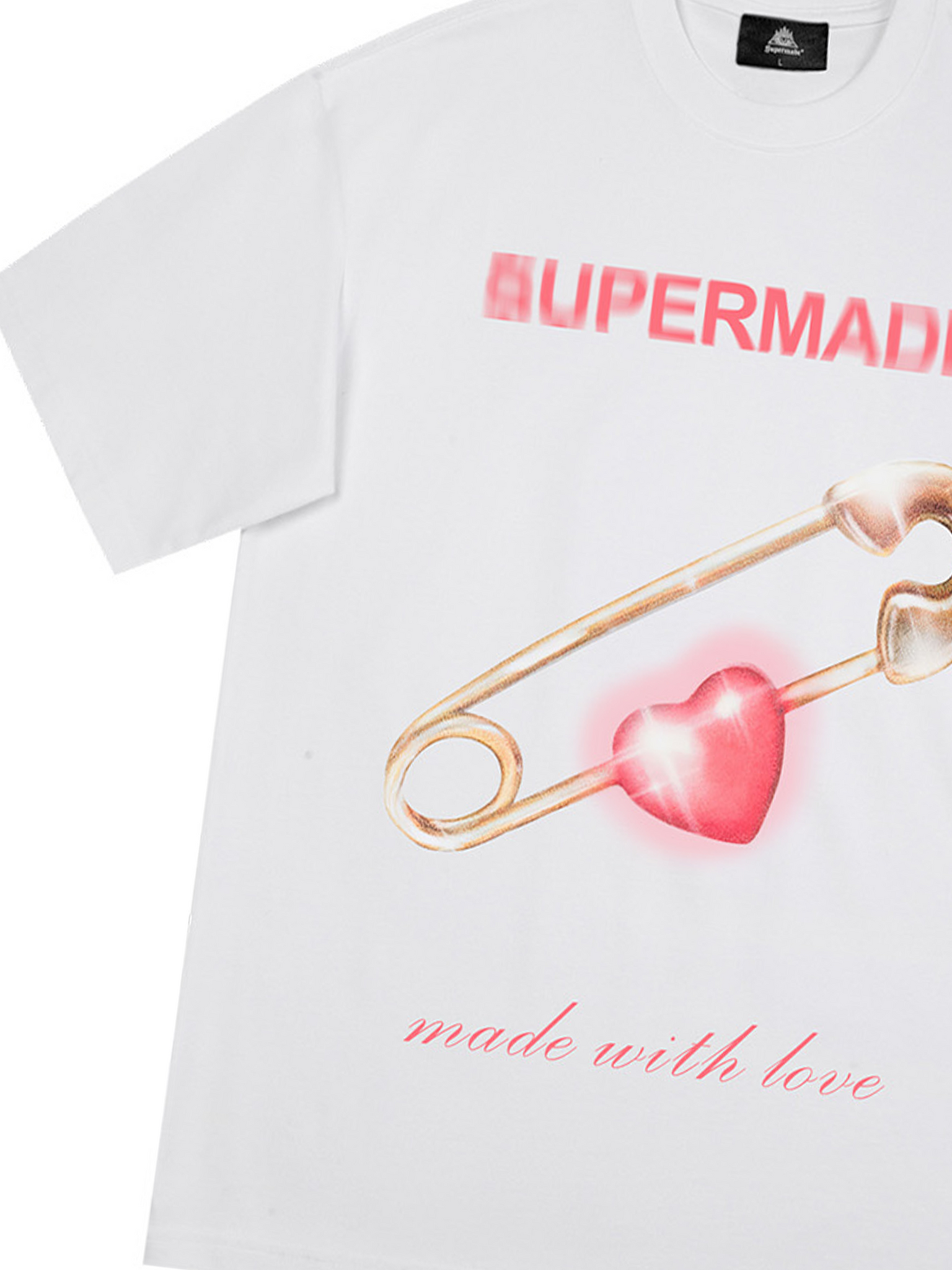 Thesupermade Street Paperclip Heart Hip Hop T-shirt