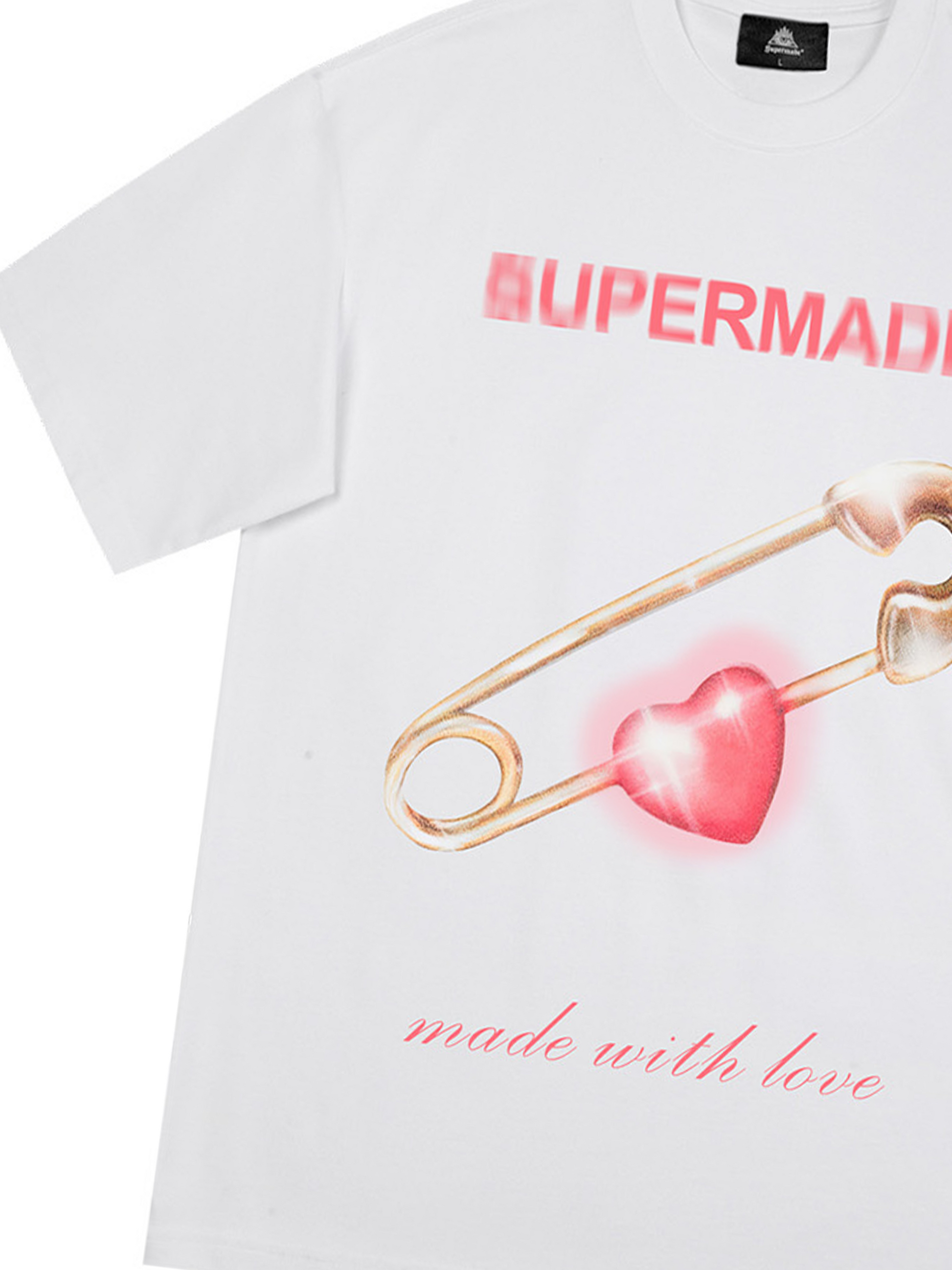 T-shirt hip-hop supermade Street Paperclip Heart