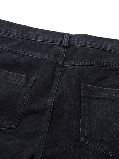 Deconstructed Split Pleated Pocket Cargo Jeans