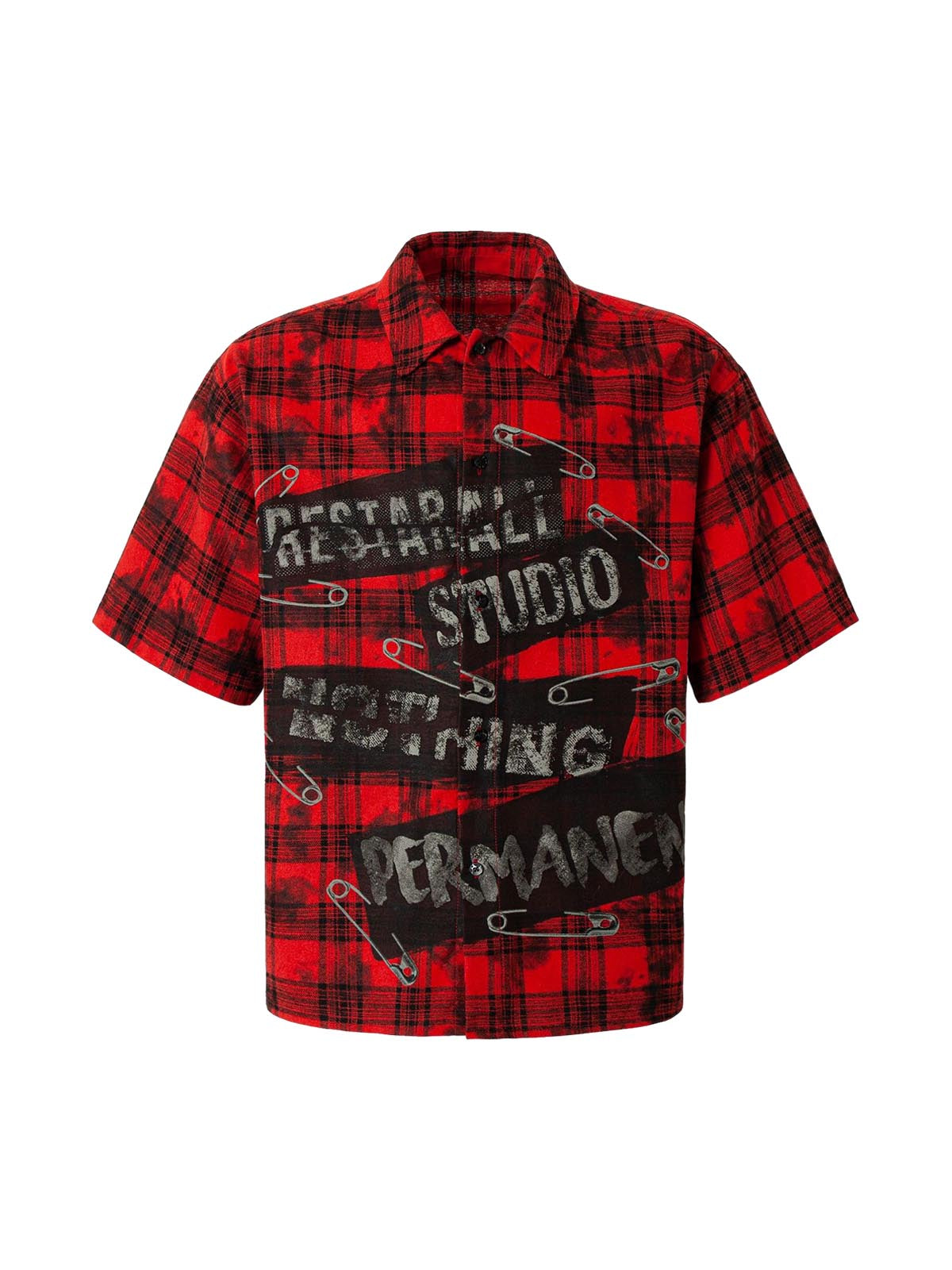 Chemise à carreaux à imprimé Pin de Street Creative
