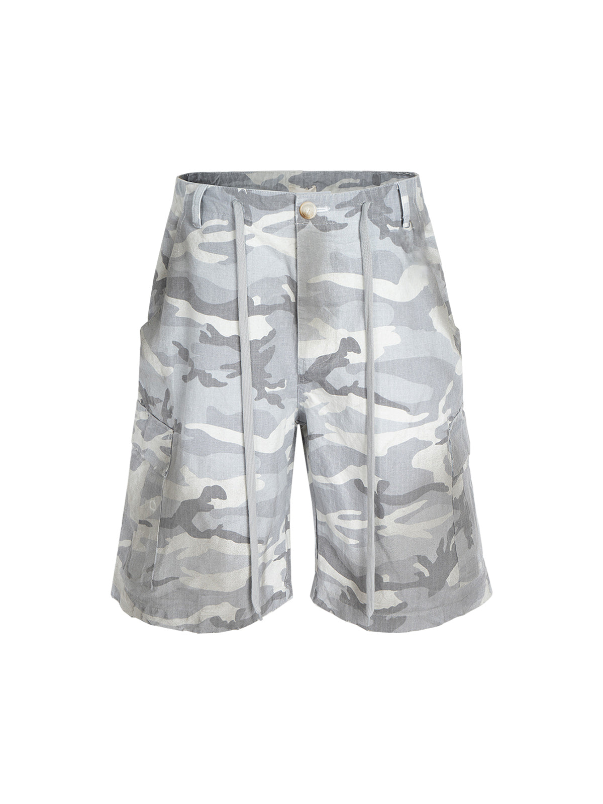 Camouflage-Cargo-Shorts mit Kordelzug