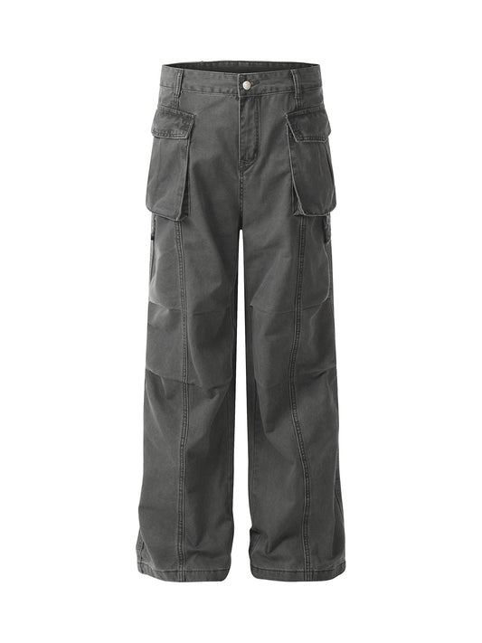 Pantalon cargo multi-poches déconstruit