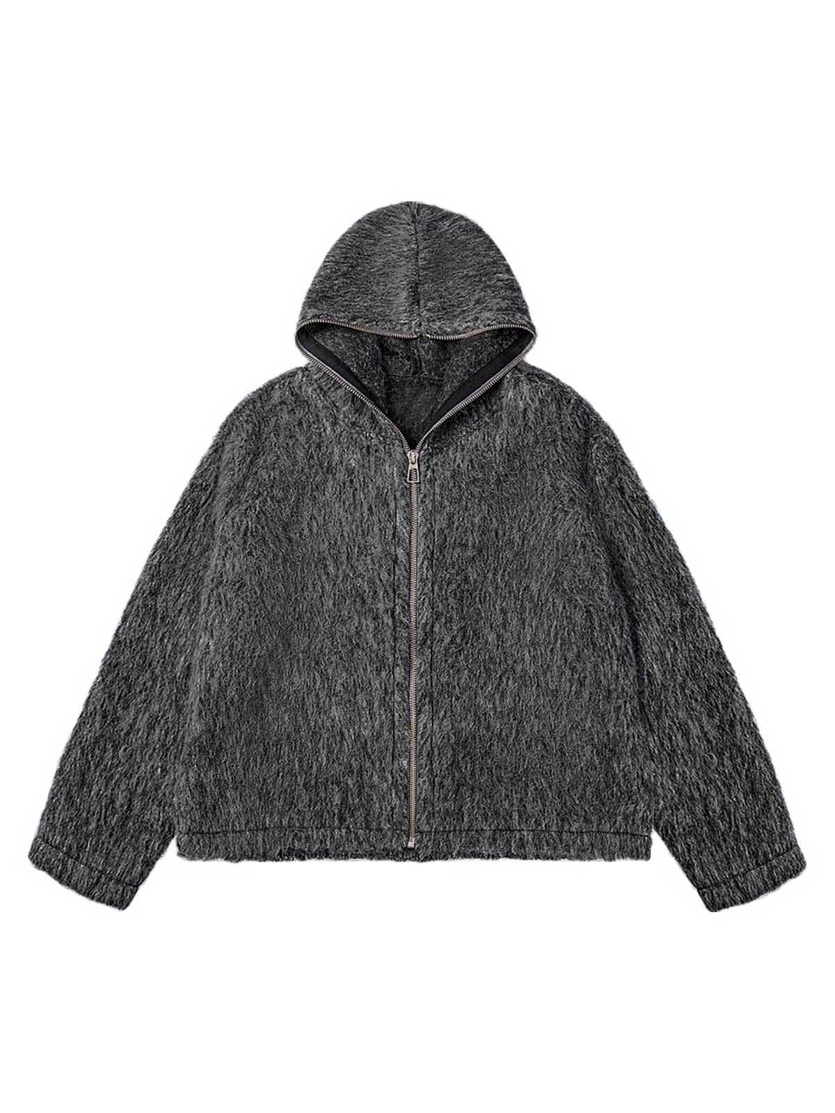 Thesupermade Mohair Full Zip Jacket