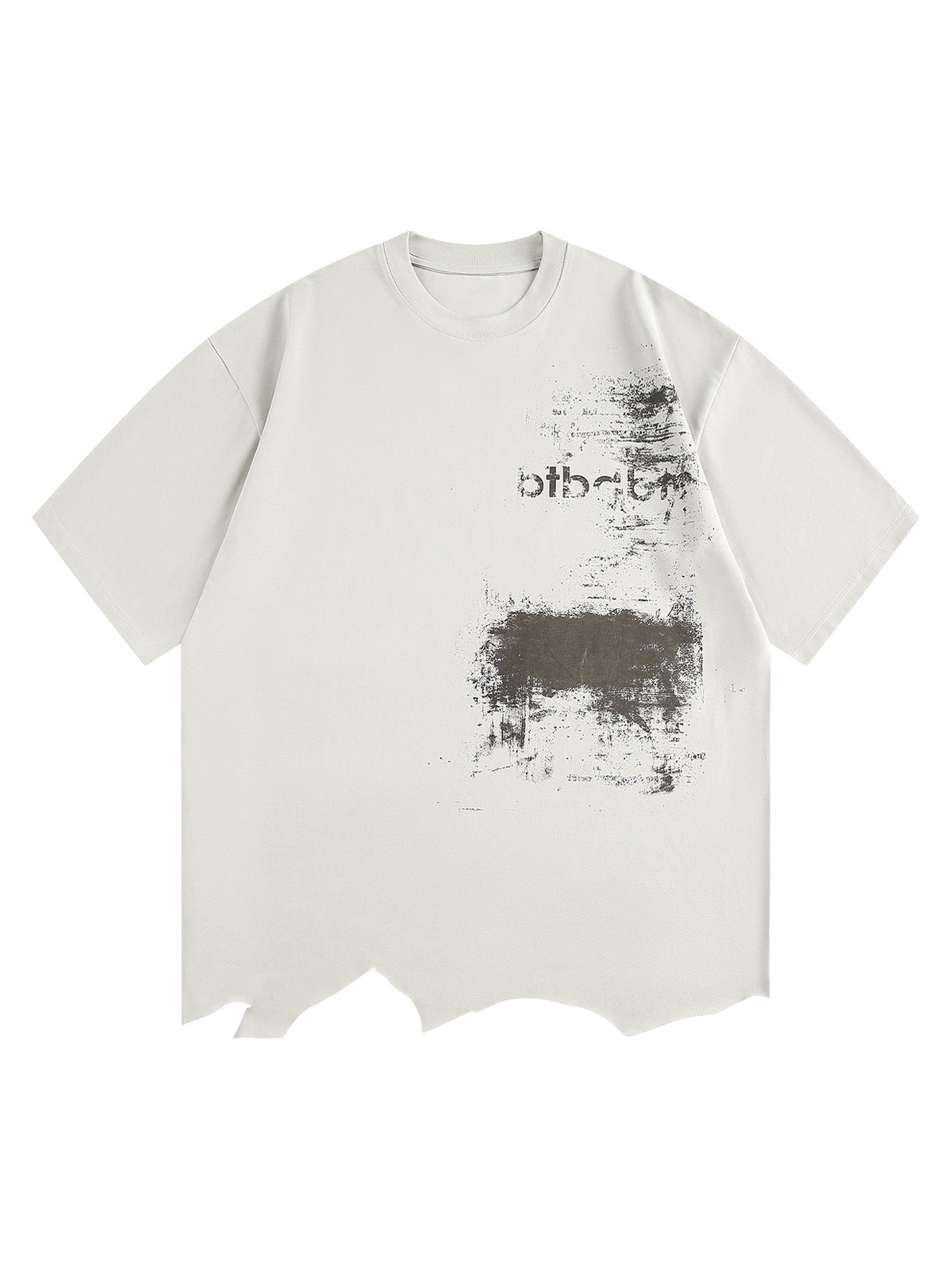 T-shirt imprimé en lambeaux