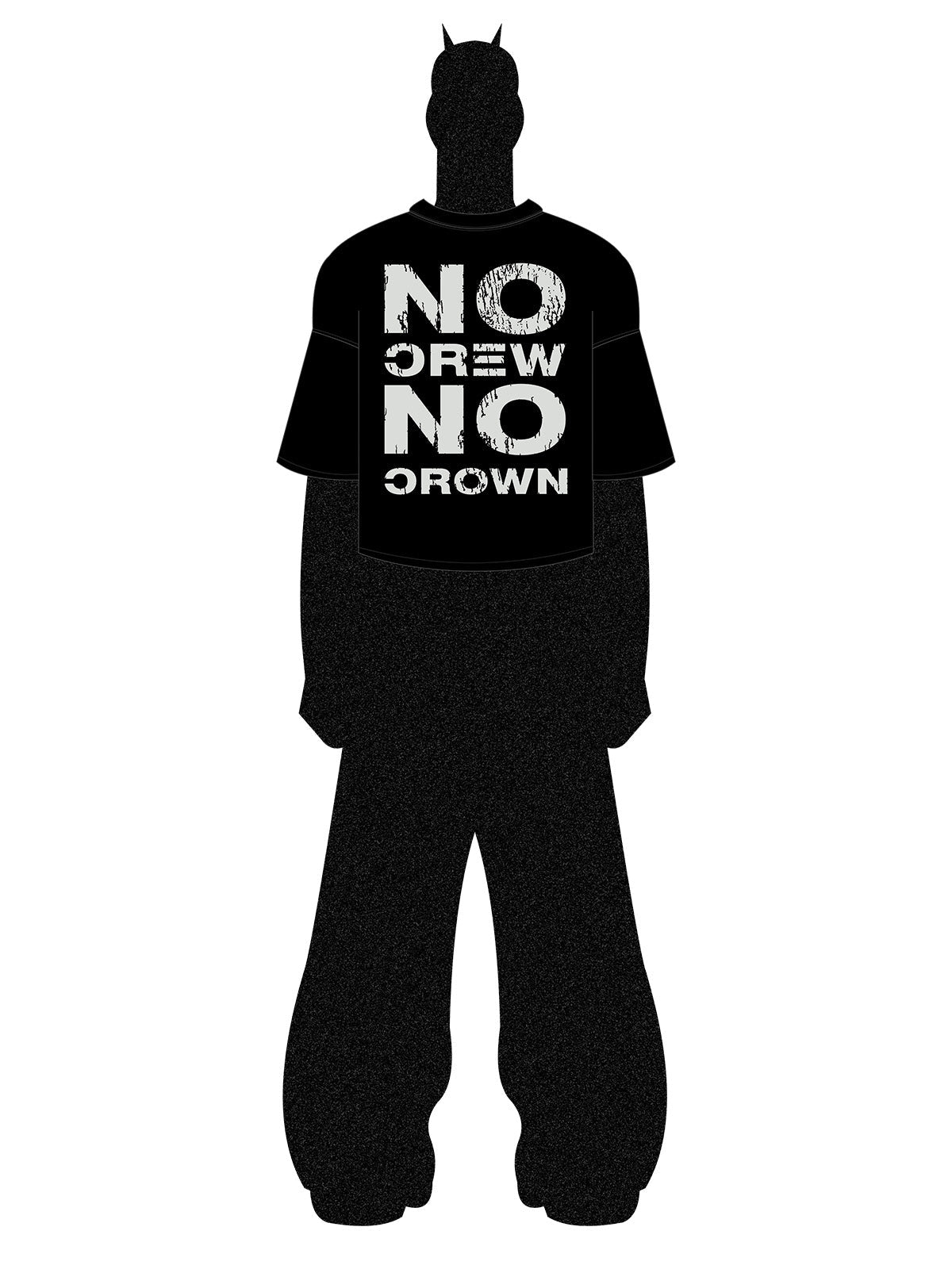 Originales No Crew No Crown Grafik-T-Shirt