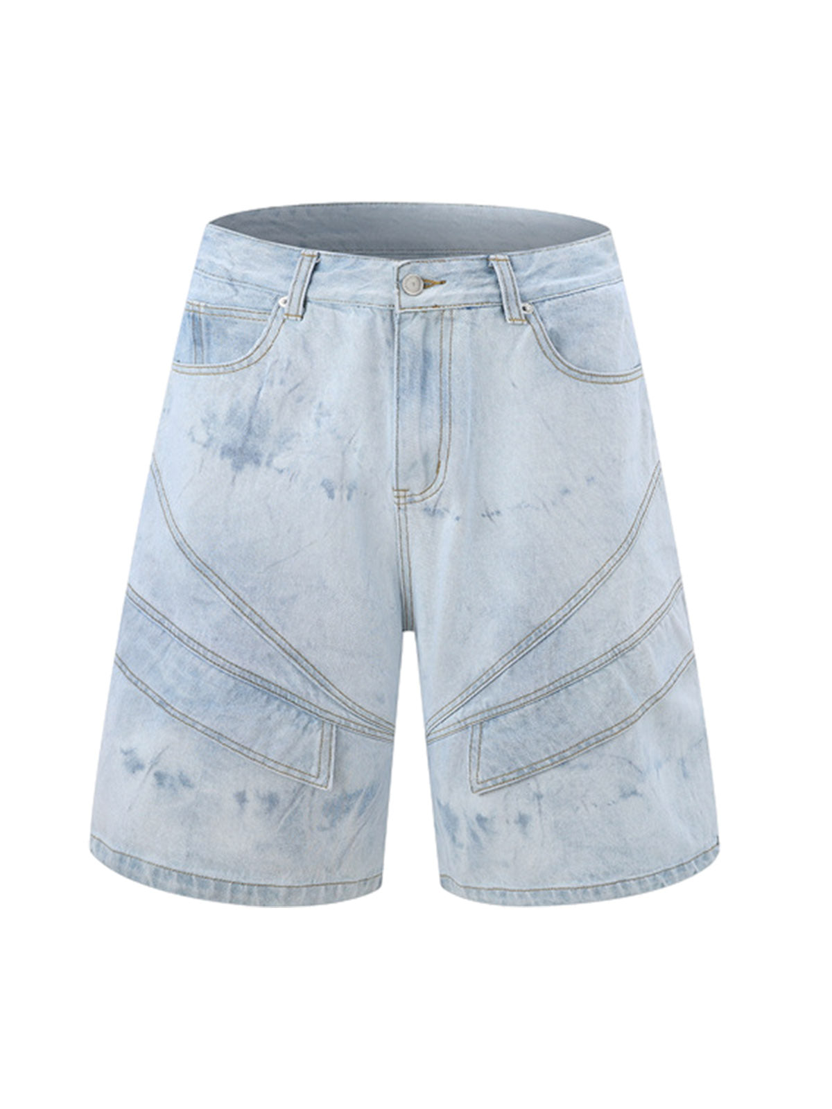 Distressed Washed Workwear Denim Set