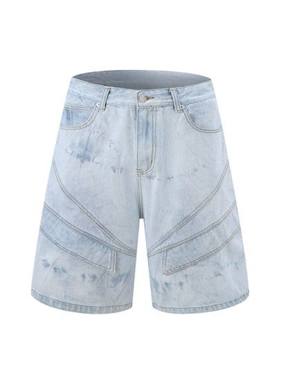 Distressed Washed Workwear Denim Set