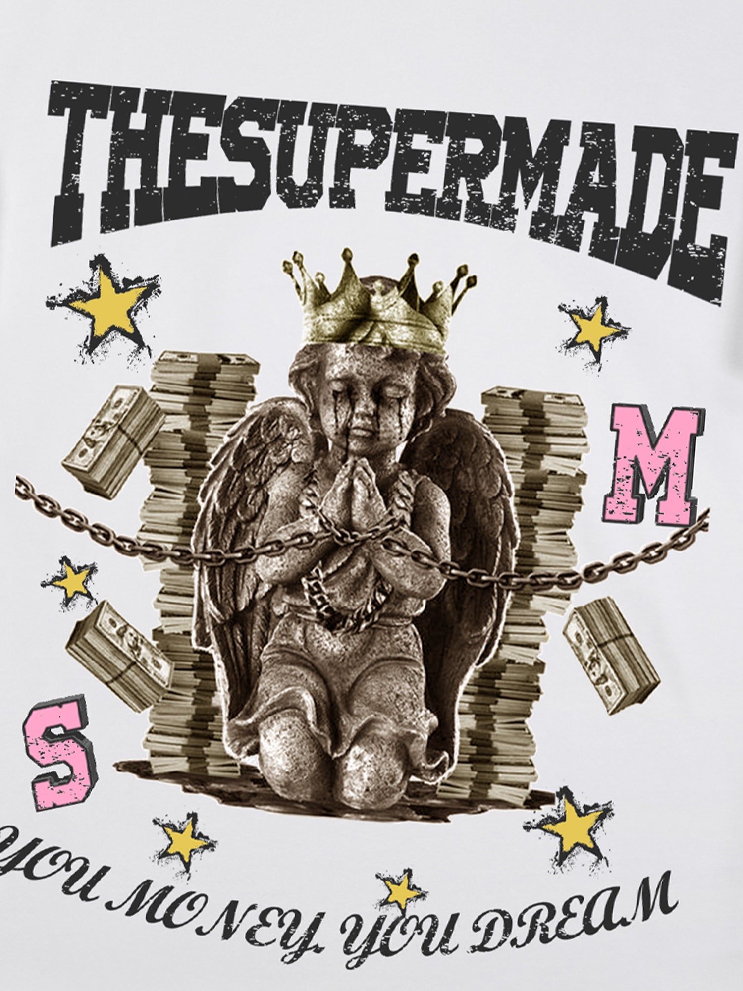 Thesupermade Vintage Angel Print T-shirt