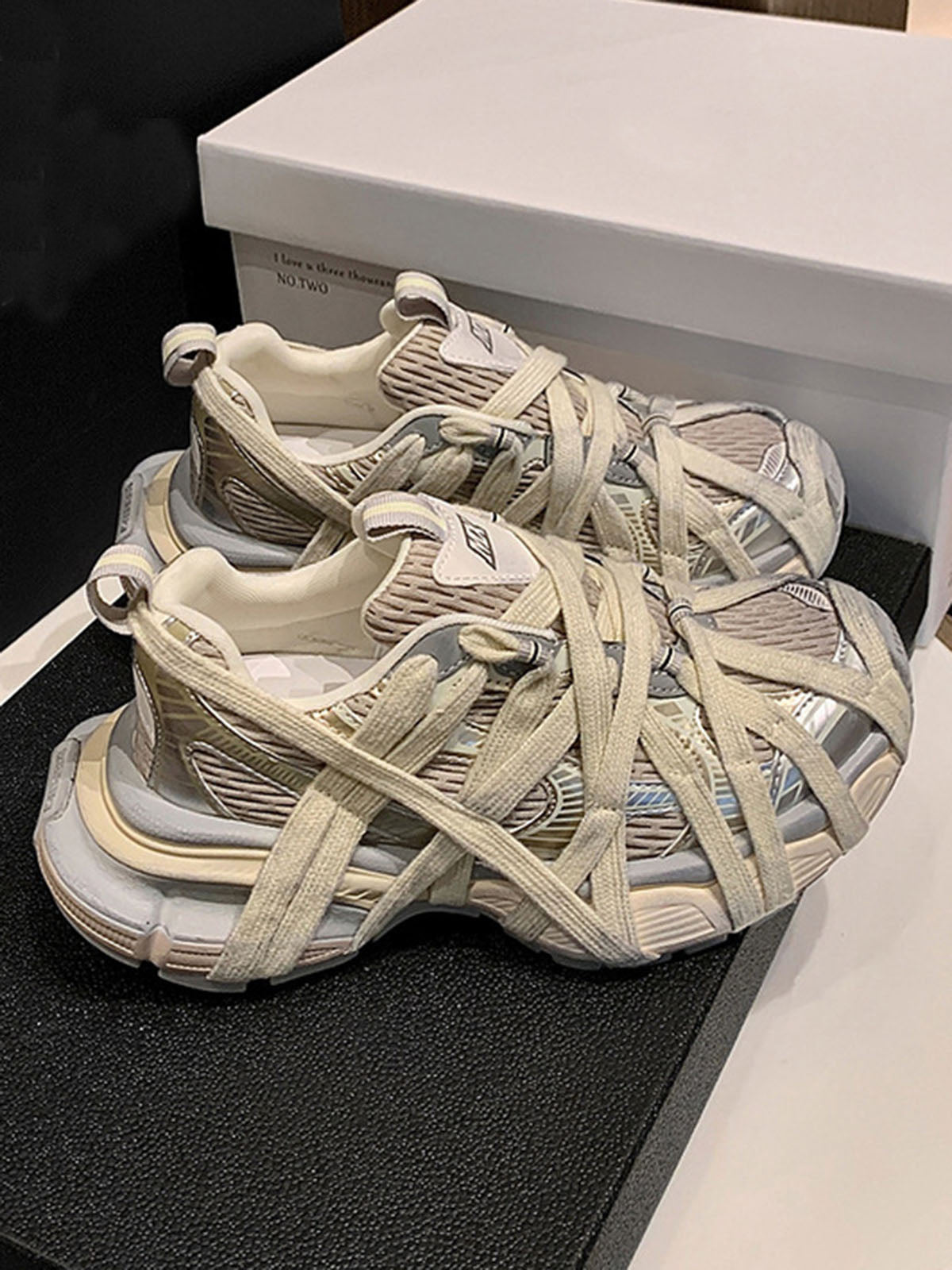 Thesupermade High Street Freizeit-Sneaker zum Schnüren – 2342