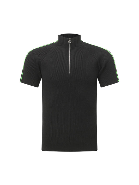 Retro Cleanfit Quarter Zip- Up T-Shirt