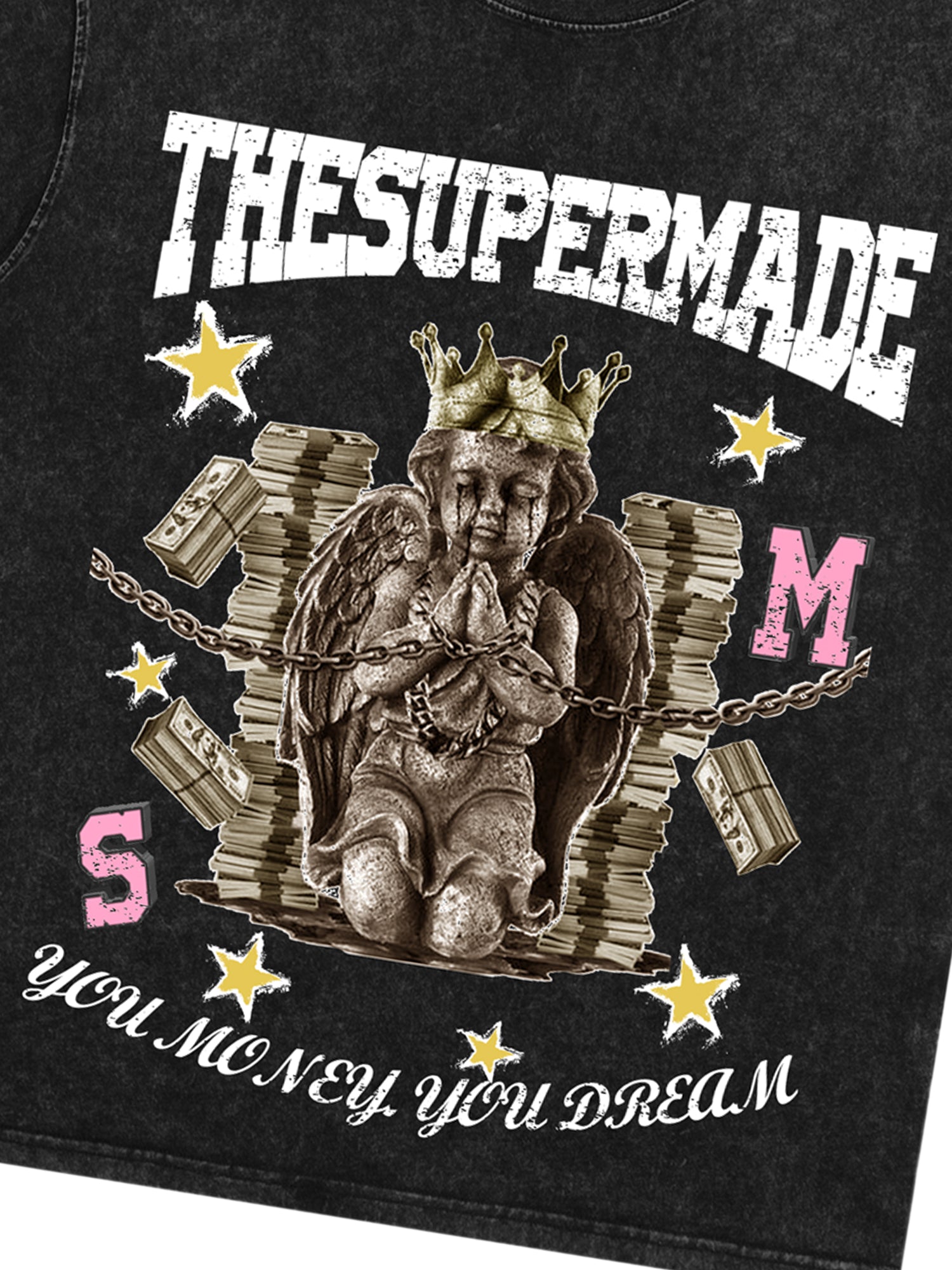 Thesupermade Vintage Angel Print T-shirt