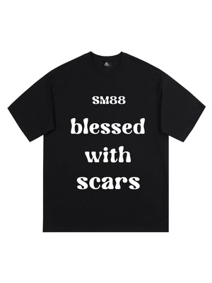 Original "Blessed With Scars" Slogan T-Shirt