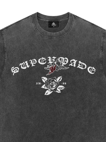 T-shirt original à imprimé graphique rétro