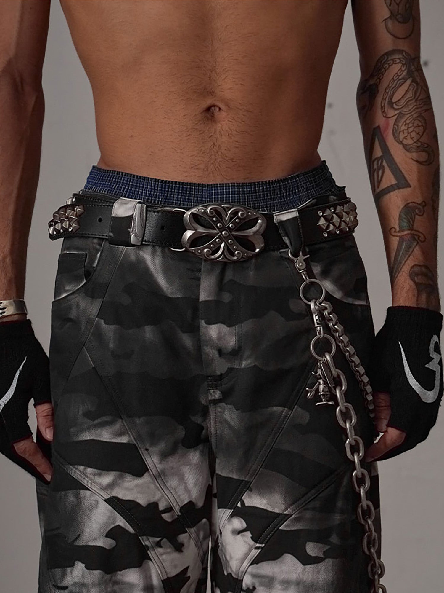 Ceinture rétro punk strass Thesupermade - 2175