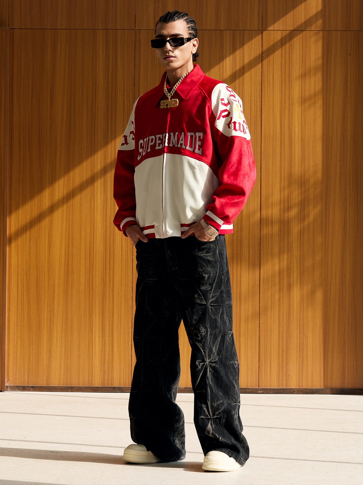 Original Collegejacke in Kontrastfarbe – 2349
