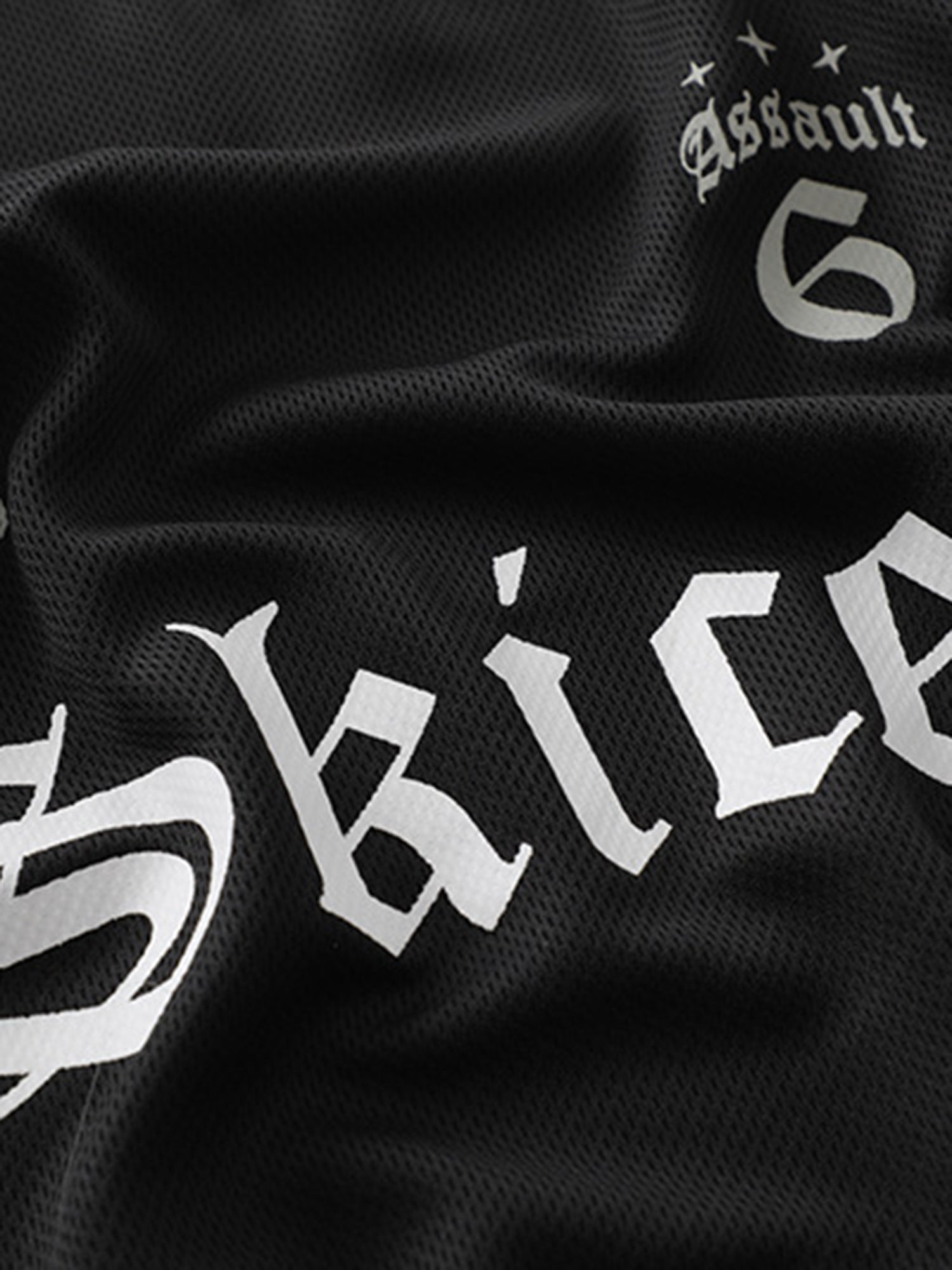 T-shirt de rap urbain en jersey à police gothique Thesupermade