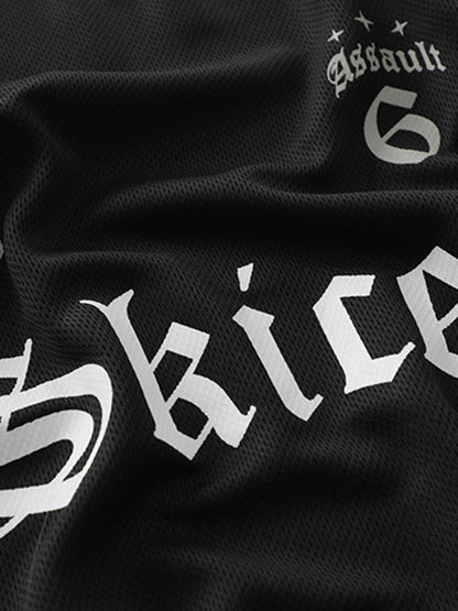 T-shirt de rap urbain en jersey à police gothique Thesupermade