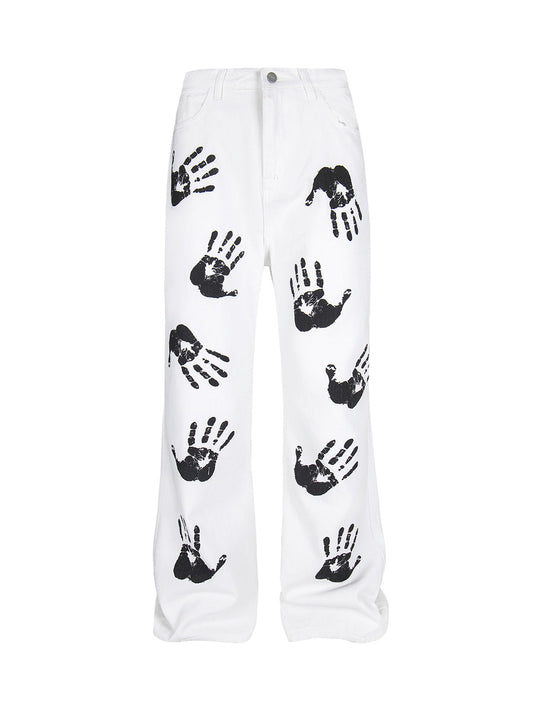 Palm Print Cleanfit Casual Pants