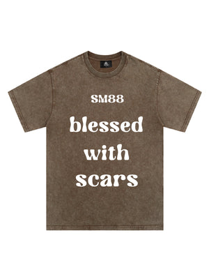 Original "Blessed With Scars" Slogan T-Shirt