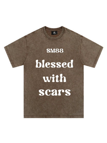 Original "Blessed With Scars" Slogan T-Shirt