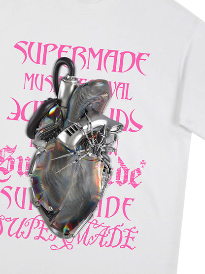Cyberpunk Heart Graphic T-Shirt