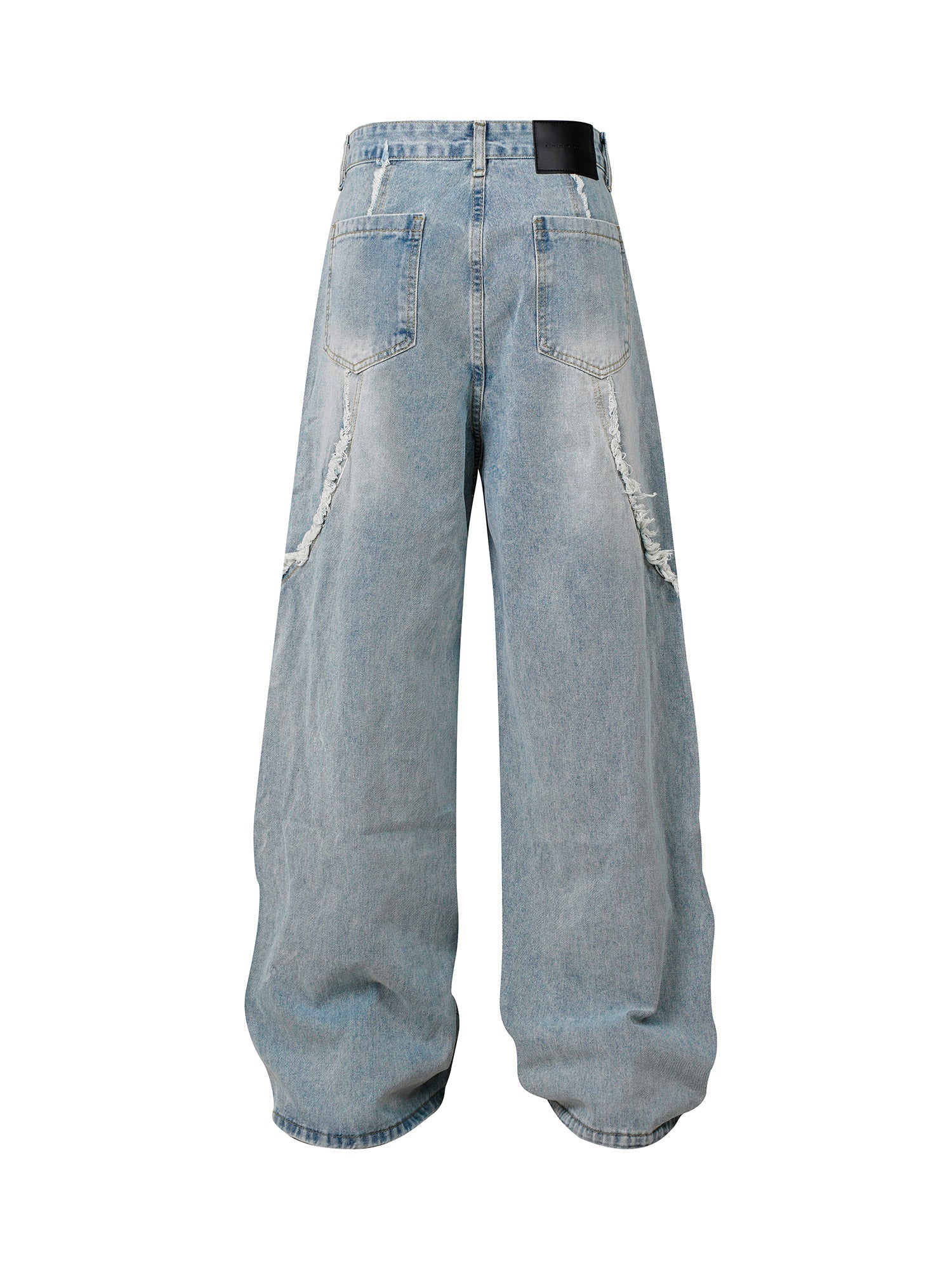 Thesupermade High Street Hip-hop Washed Fur Jeans - 2220