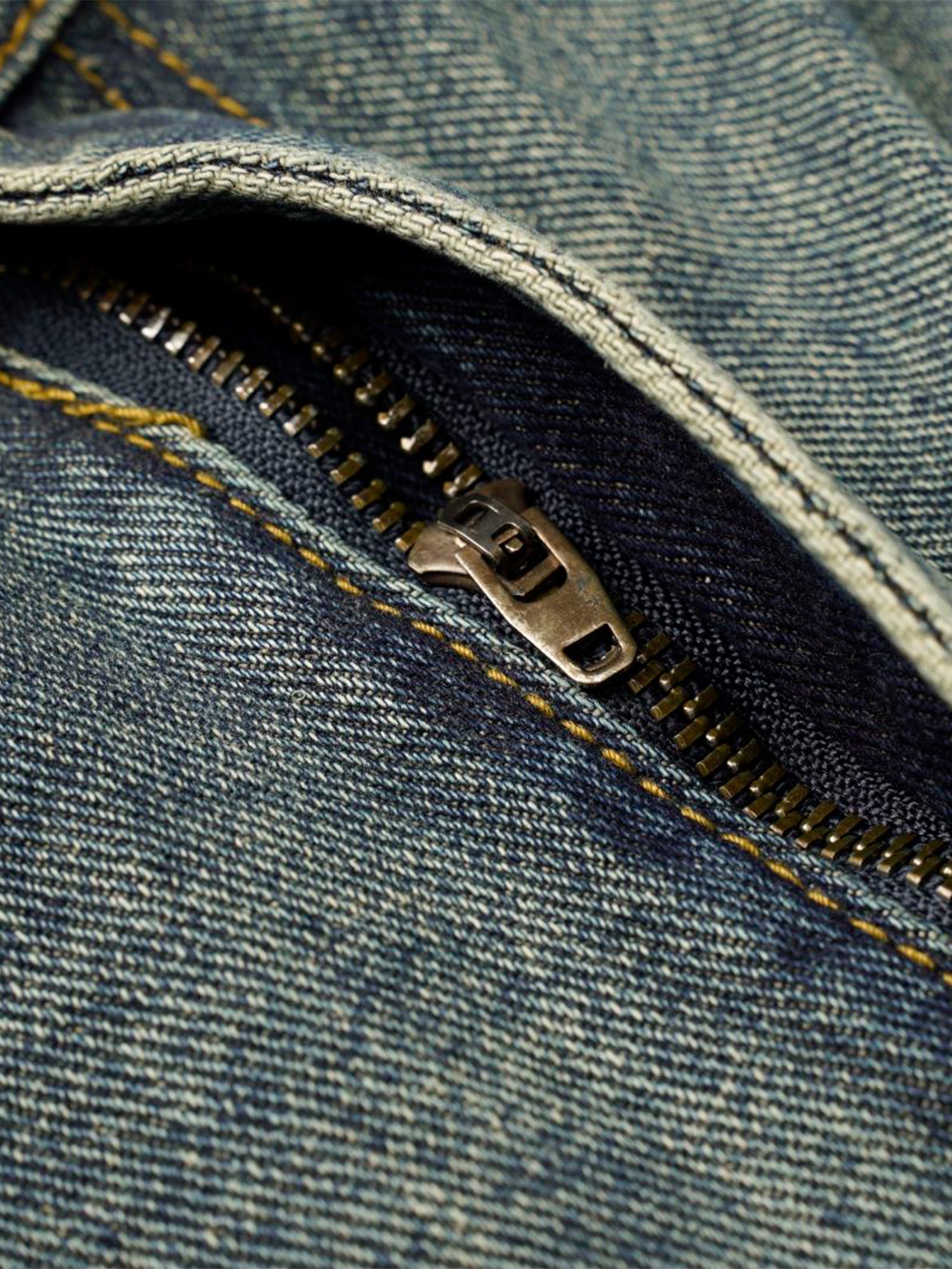 Thesupermade – Gerade Jeans mit verwaschenem Used-Look und Bund