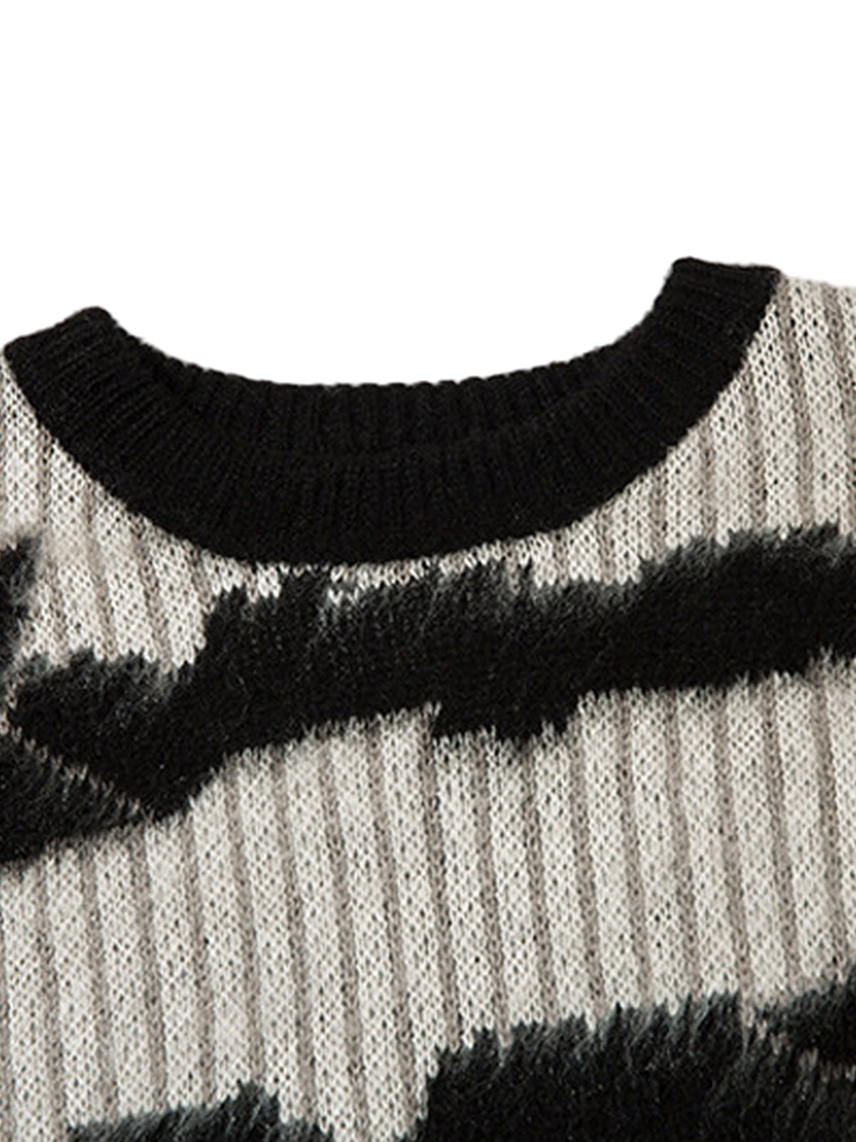 Thesupermade Mohair Star Striped Sweater