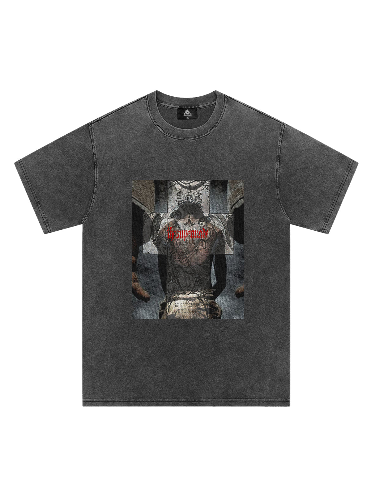 T-shirt graphique original avec portrait croisé