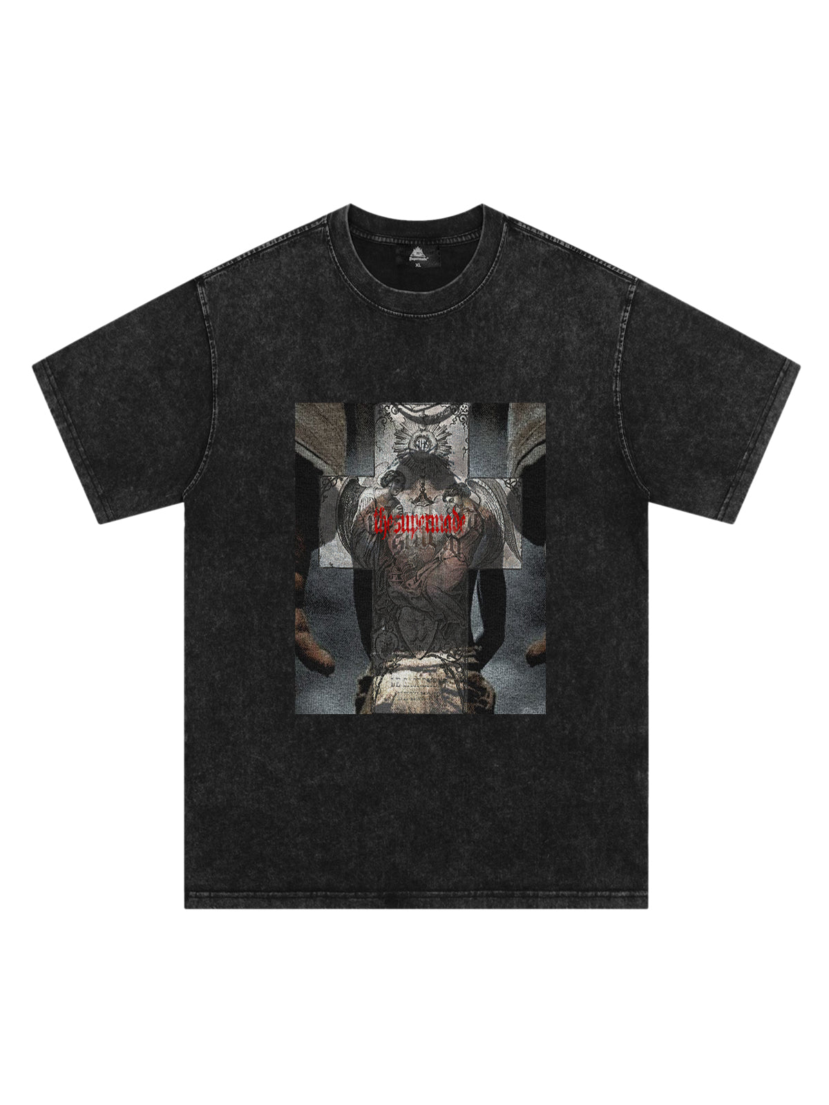 T-shirt graphique original avec portrait croisé