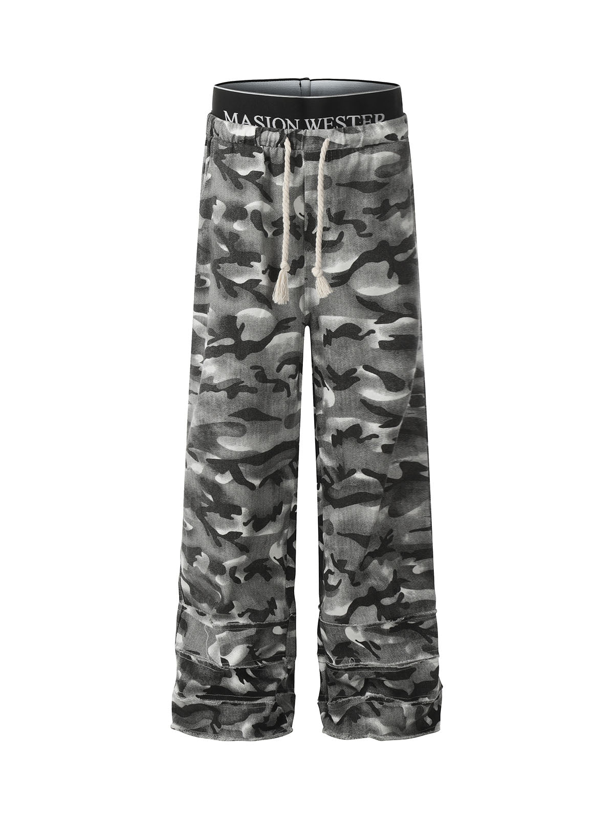 Thesupermade Camouflage Double Waistband Cargo Pants