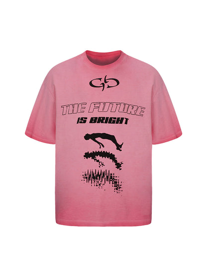 T-shirt graphique « L'avenir est prometteur »