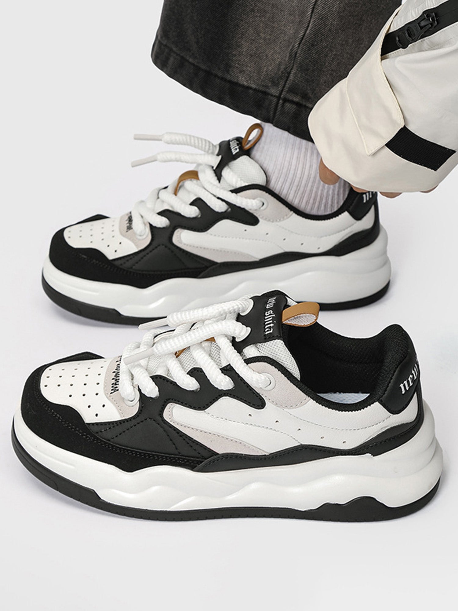 Panda Chunky Sole Sneakers