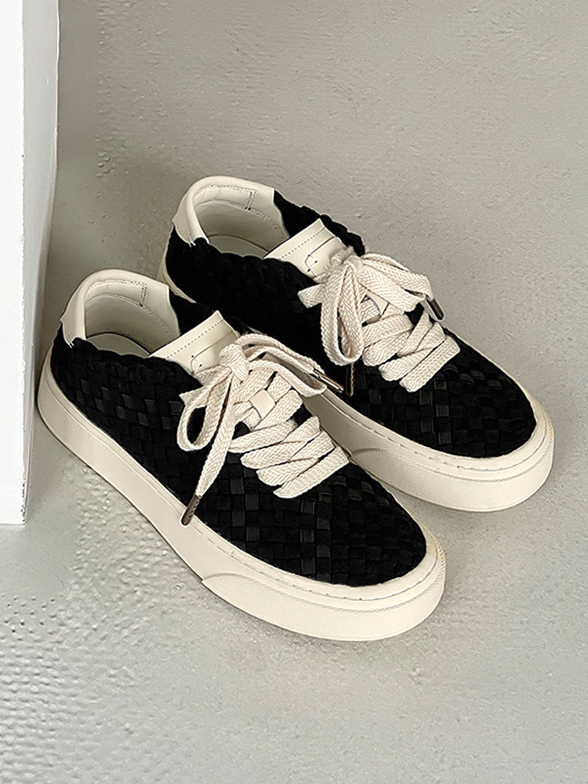 Thesupermade Woven Breathable Canvas Sneakers