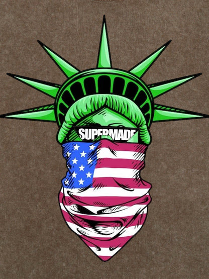 Orginal Fun Statue of Liberty Independence Day T-shirt