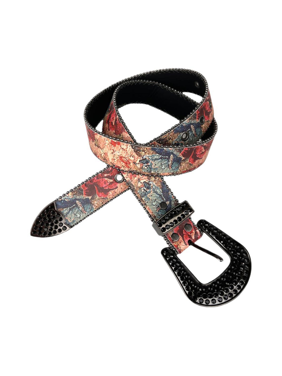 Painted Rhinestone Belt