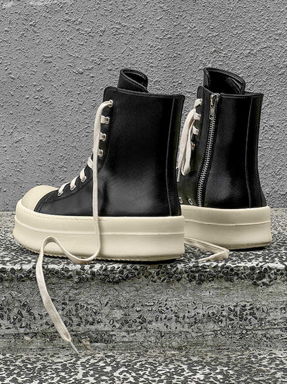 Thesupermade High-Top Plateau-Sneaker mit seitlichem Reißverschluss – 2273
