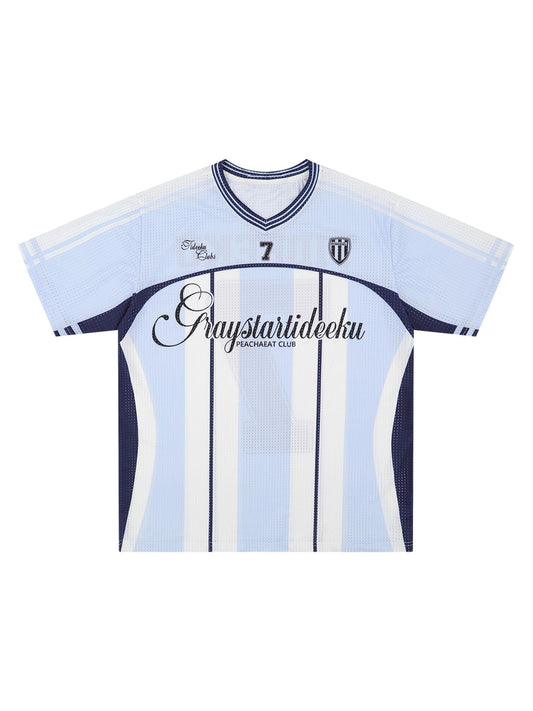 Stylish Striped Sports Jersey T-Shirt