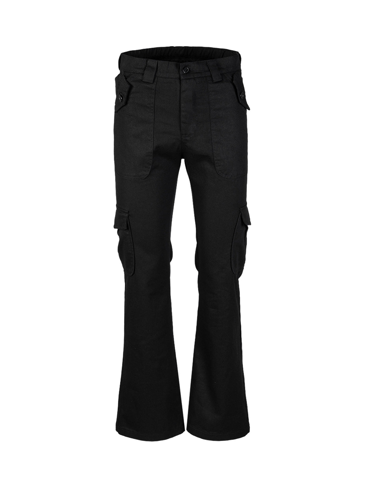 Multi-Pocket Slim Fit Flare Pants