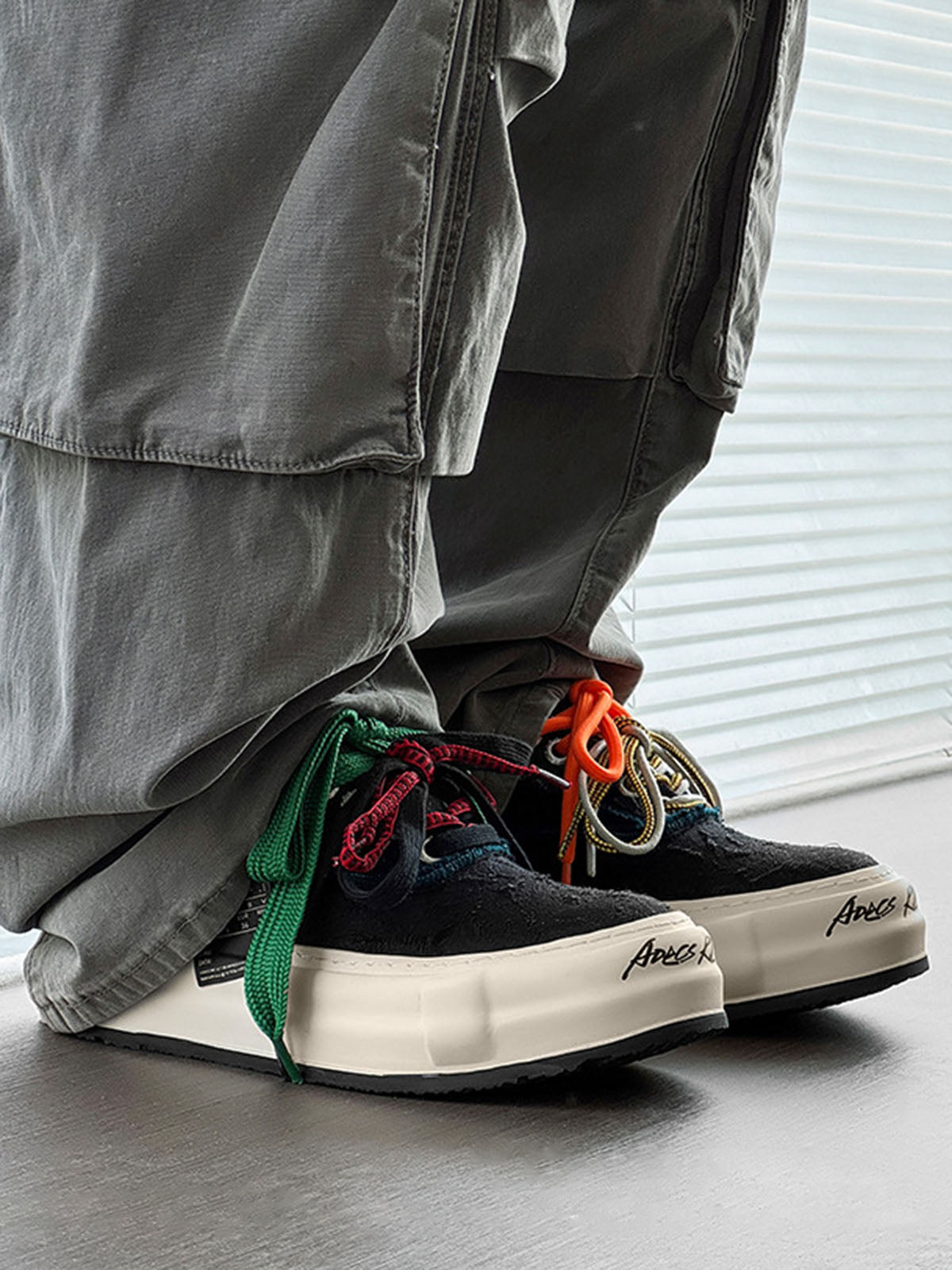 Colorful Lace-Up Sneakers