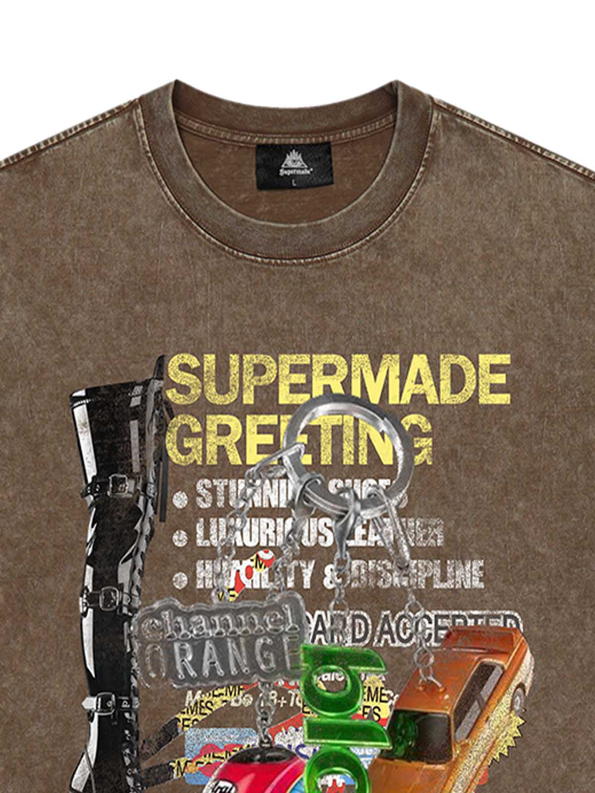 T-shirt à imprimé graphique audacieux