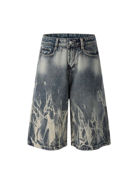 Retro Spray Monkey verwaschene Baggy-Jeans