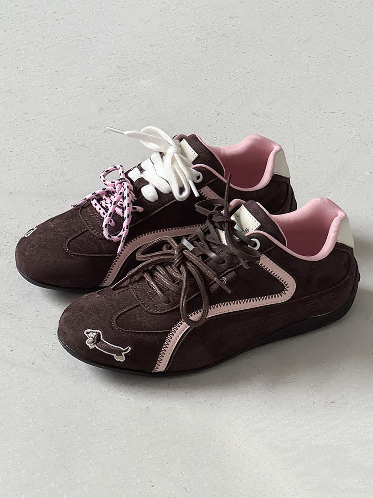 Suede Lace-Up Sneakers
