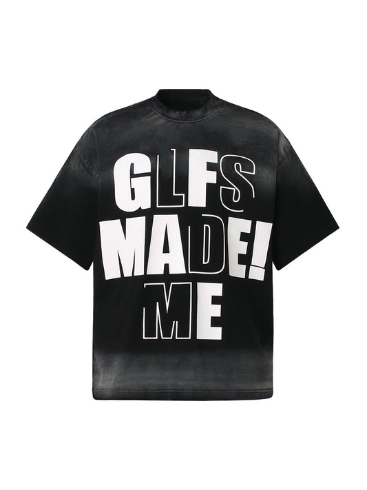 T-shirt graphique dégradé rétro