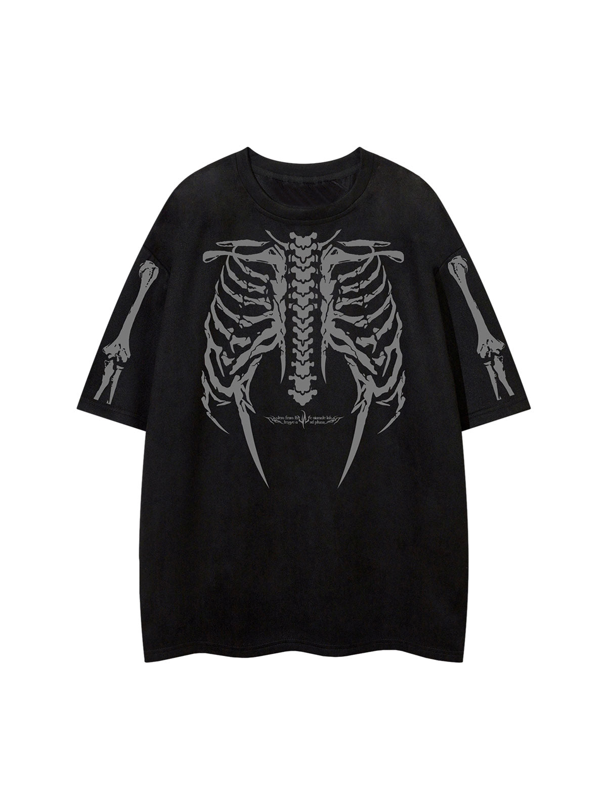 Skeleton Graphic Oversized T-Shirt