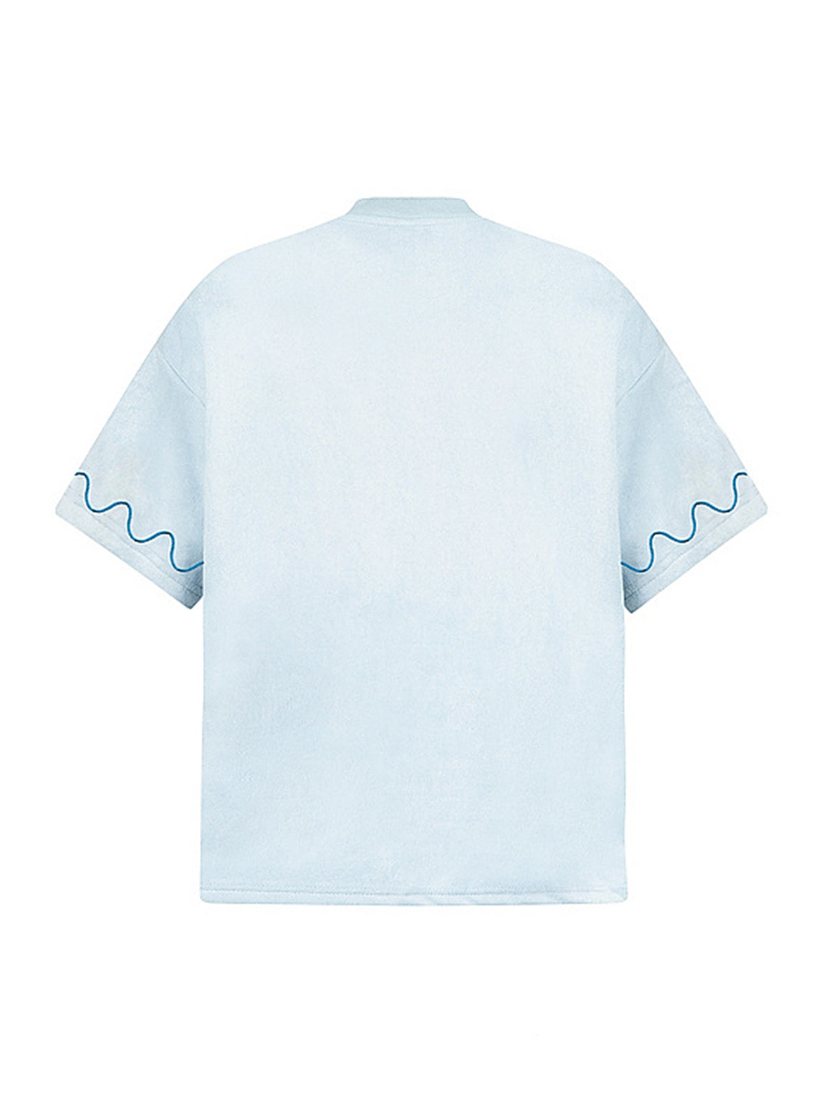 T-shirt imprimé croix et vague